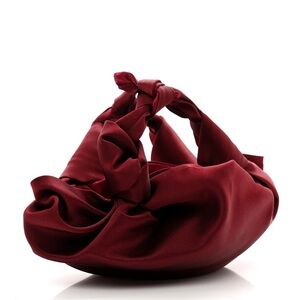 THE ROW Satin The Ascot Bag Burgundy